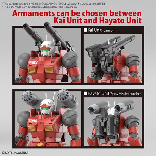 Mobile Suit Gundam: Cucuruz Doan's Island Guncannon High Grade 1:144 Scale Model Kit 2652260