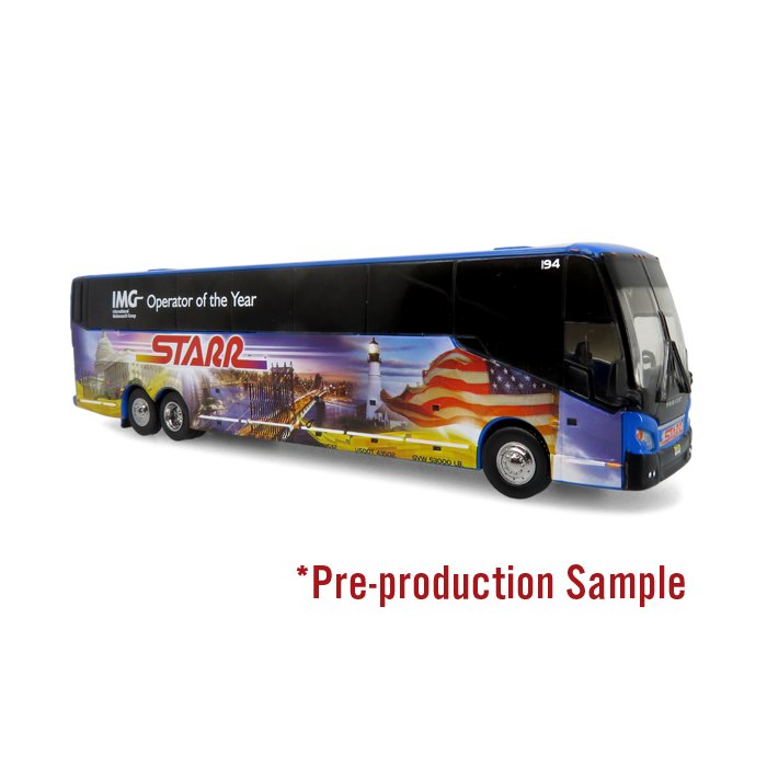 Iconic Replicas HO 87-0444 Provost H3-45 Motorcoach Bus, Starr Tours