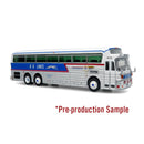 Iconic Replicas HO 87-0546 1971 Eagle Model 05 Bus, KG Lines Greyhound/Trailways