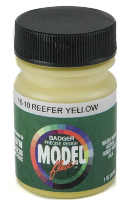 Badger 1610 Modelflex Paint, Reefer Yellow (1oz)