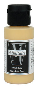 Badger D6166 Acrylic Airbrush-Ready Color Minitaire, Metallic Antique Gold (1oz)