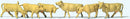 Preiser N 79229 Light Brown Cows (6)