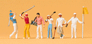 Preiser HO 10231 92N Recreation & Sports, Golfers