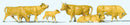 Preiser HO 10147 Cows, Light Brown (6)
