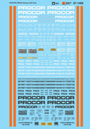 Microscale HO 87-1466 Procor, Various Tank Cars