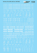 Microscale HO 87-235 Lease Tank Cars, White