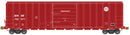 Atlas 20006202 FMC 5077 Single-Door Boxcar - Ready to Run -- Burlington Northern Santa Fe 725677 (Boxcar Red, white), HO Scale