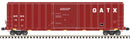 Atlas 20006214 FMC 5077 Single-Door Boxcar - Ready to Run -- GATX WRWK 1411 (Boxcar Red, white), HO Scale