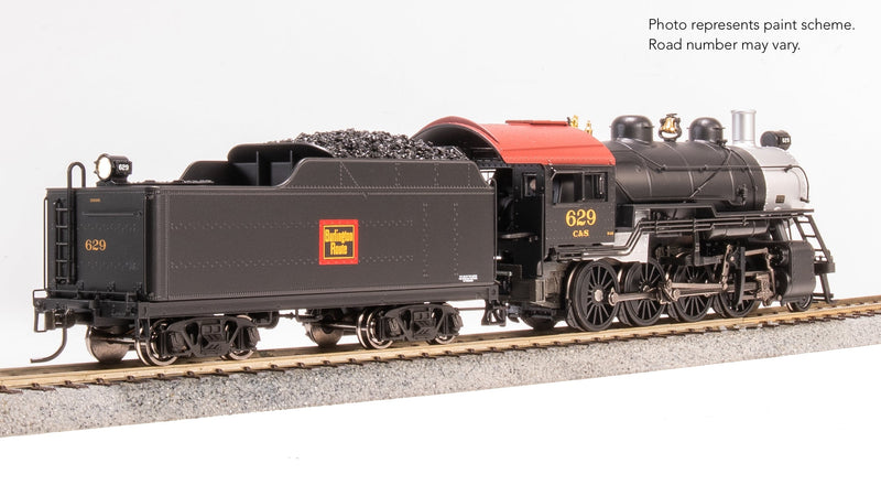 Broadway Limited Imports HO 8734 2-8-0 Consolidation Steam Locomotive with Smoke, Chicago Burlington & Quincy C&S