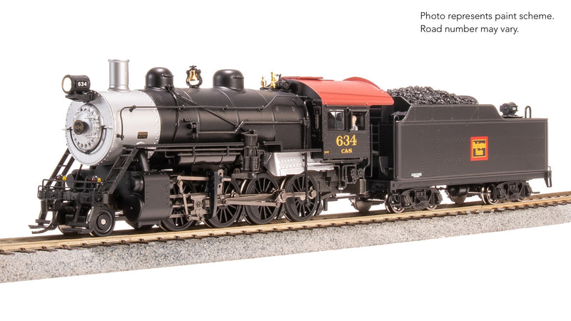Broadway Limited Imports HO 8735 2-8-0 Consolidation Steam Locomotive with Smoke, Chicago Burlington & Quincy C&S