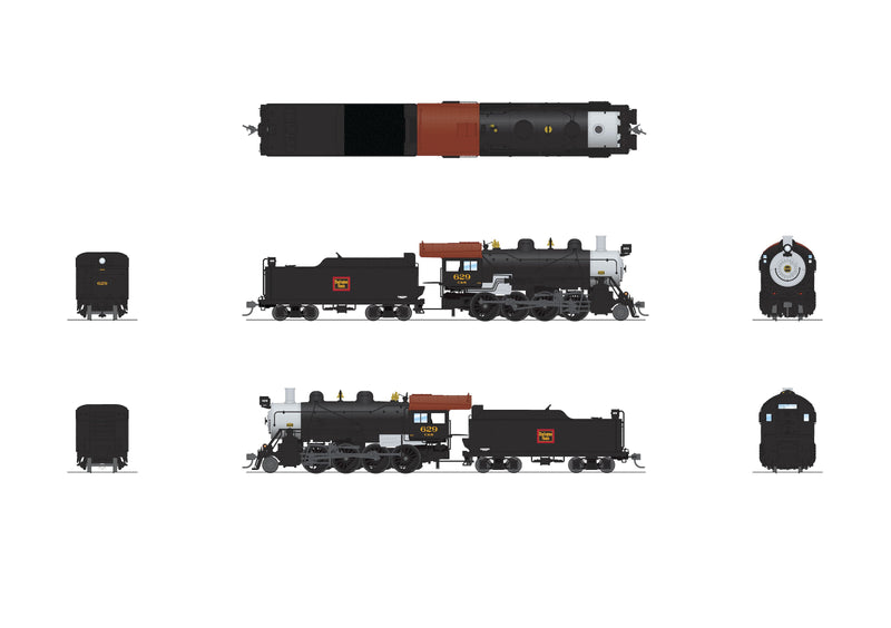 Broadway Limited Imports HO 8735 2-8-0 Consolidation Steam Locomotive with Smoke, Chicago Burlington & Quincy C&S