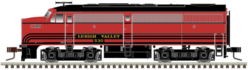 Atlas 40004536 Alco FA1 - Standard DC - Master(TM) Silver --Lehigh Valley 536 (Cornell Red, black), N Scale