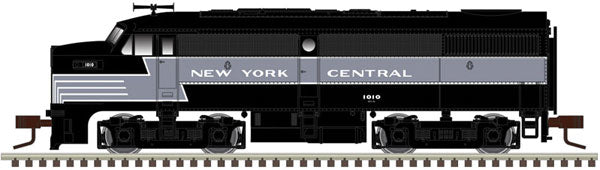 Atlas 40004538 Alco FA1 - Standard DC - Master(TM) Silver --New York Central 1033 (Lightning Stripe, black, gray), N Scale