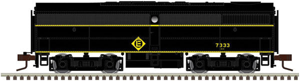 Atlas 40004545 Alco FB1 - Standard DC - Master(TM) Silver -- Erie Lackawanna 7333 (Ex-Erie, blalck, yellow), N Scale