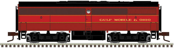 Atlas 40004547 Alco FB1 - Standard DC - Master(TM) Silver -- Gulf, Mobile & Ohio B3 (maroon, red, black), N Scale