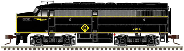 Atlas 40004565 Alco FA1 - LokSound and DCC - Master(TM) Gold -- Erie Lackawanna 7341 (Ex-Erie, blalck, yellow), N Scale