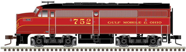 Atlas 40004568 Alco FA1 - LokSound and DCC - Master(TM) Gold -- Gulf, Mobile & Ohio 724 (maroon, red, black), N Scale