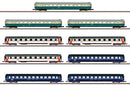 Marklin Z 87408 3-Car Passenger Sets, Assorted Roadnames (9)