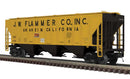 Atlas 3001170 Pullman-Standard PS2-CD 4427 High-Side Covered Hopper - 3-Rail - Premier -- J. W. Flammer TLDX (orange, black), O Scale
