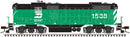 Atlas HO 10003963 EMD GP7, ESU, Classic Gold Locomotive Burlington Northern 1538 (DCC & Sound-Equipped)