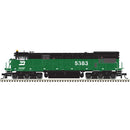 PREORDER Atlas HO 10004778 GE U30C Low Nose Phase II/III, Master Silver Locomotive Burlington Northern