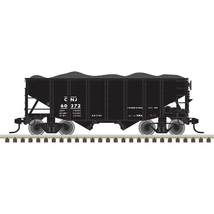 Atlas N 50007209 55-Ton Fishbelly Hopper with Load, Central Railroad o