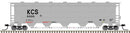Atlas N 50005681 Trinity PD5000 Covered Hopper, Kansas City Southern