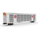 PREORDER Atlas Z 75000038 Gunderson Multi-Max Enclosed Auto Rack, Master, Kansas City Southern #697293 (Rack# V5186; white, red)