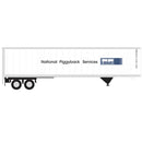 PREORDER Atlas HO 20007831 45' Pines Trailer, Assembled, National Piggyback Service