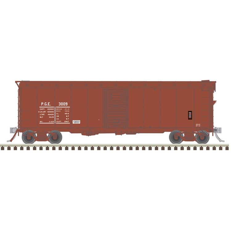 PREORDER Atlas HO 20007904 40' Minibox Boxcar, Master, Pacific Great E
