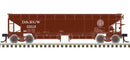 Atlas HO 20006812 70-Ton Hart Ballast Car 3-Pack, Master, Denver & Rio Grande Western 25042, 25057, 25063 (Boxcar Red, white)