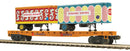 Atlas O 3002598 Flatcar with 2 20' Trailers, 3-Rail, Premier, James E. Strates Shows