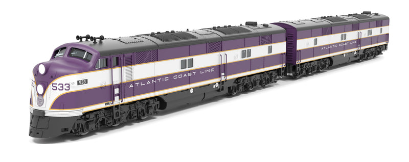 PREORDER BLI 8760 EMD E7 A/B, ACL 533 / 760B, Purple & Silver, A-unit Paragon4 Sound/DC/DCC, Unpowered B-unit, N