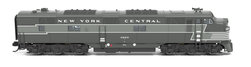 PREORDER BLI 8769 EMD E7 A/B, NYC 4009 / 4104, Full Lightning Stripe, A-unit Paragon4 Sound/DC/DCC, Unpowered B-unit, N