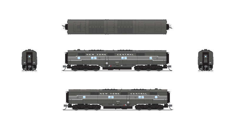 PREORDER BLI 8769 EMD E7 A/B, NYC 4009 / 4104, Full Lightning Stripe, A-unit Paragon4 Sound/DC/DCC, Unpowered B-unit, N