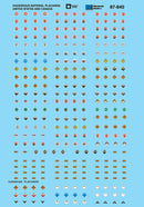 Microscale HO 87-840 Data Railroad Decal Set, Hazardous Material Placards United States & Canada (1984+)