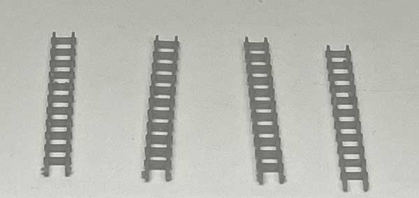 Phoenix Precision Models PPM-30510  12' Tall Ladders -- Undecorated pkg(4), N Scale