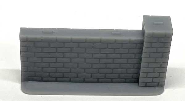 Phoenix Precision Models PPM-31501  Half Wall - 3D Printed Kit -- Scale 13' Long, 7' Tall, Unpainted, HO