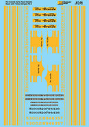 Microscale HO 87-96 Denver & Rio Grande Western, Early Hood Unit Diesels (Black & Yellow)