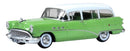 Oxford Diecast HO 87BCE54003 1954 Buick Century Estate Wagon, Willow Green/Arctic White