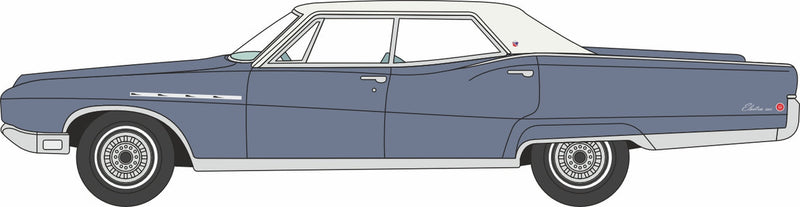 PREORDER Oxford Diecast HO 87BE68002 1968 Buick Electra 225, Medium Teal Blue Mist