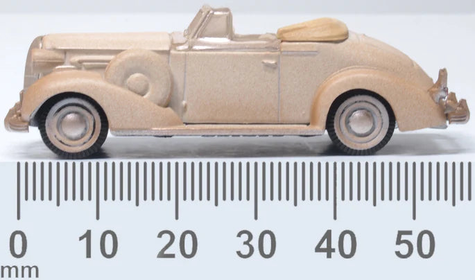 Oxford Diecast 87BS36006 1936 Buick Special Convertible - Assembled -- Weathered Junkyard Special, HO