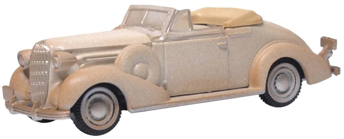 Oxford Diecast 87BS36006 1936 Buick Special Convertible - Assembled -- Weathered Junkyard Special, HO