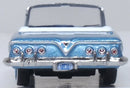 Oxford Diecast 87CI61006 1961 Chevy Impala - Assembled -- Jewel Blue, White, HO