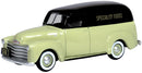 Oxford Diecast 87CV50004 1950 Chevrolet 3100 Van - Assembled - Specialty Foods (khaki, black), HO