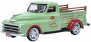 Oxford Diecast 553-87DP48003 1948 Dodge B-1B Pickup Truck - Assembled - Dans Service Garage (green, red), HO