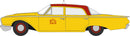 Oxford Diecast HO 87FF60003 1960 Ford Fairlane 500 Town Sedan, New York City Taxi