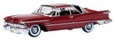 Oxford Diecast HO 87IC59003 1959 Imperial Crown Coupe, Radiant Red/Black