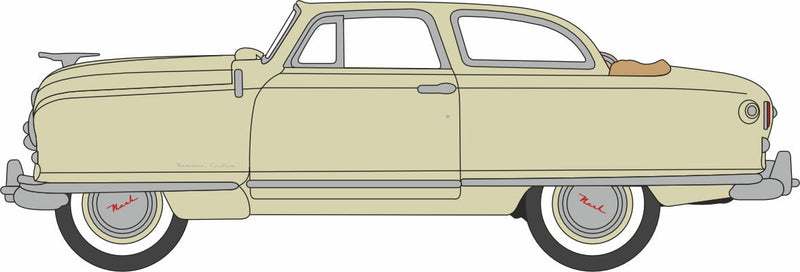 PREORDER Oxford Diecast HO 87NR50002 1950 Nash Rambler Custom Landau Convertible, Top Down