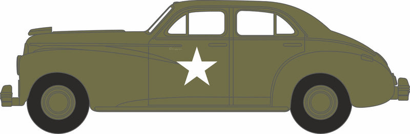 Oxford Diecast HO 87PC42002 1942 Packard Clipper Custom Touring Sedan, US Army